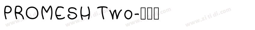 PROMESH Two字体转换